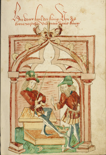 David Enthroned and Saul Departing