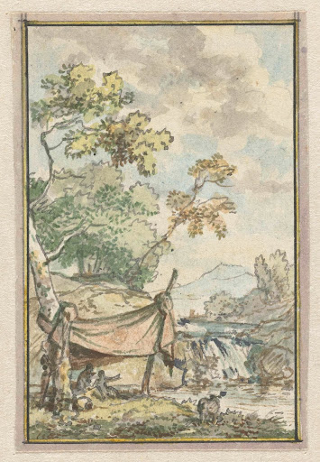 Landschap met waterval