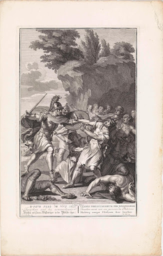 Jonatan en zijn wapendrager doden Filistijnen