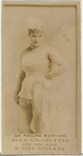 Card Number 388, Pauline Markham, from the Actors and Actresses series (N145-7) issued by Duke Sons & Co. to promote Duke Cigarettes