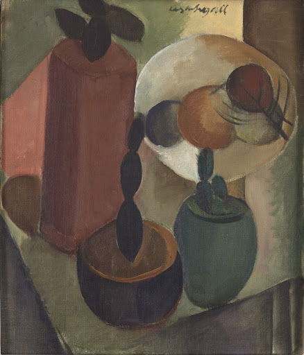 Natureza morta com três vasos de cactos