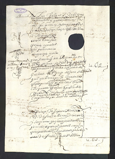 Account of wheat collected by Cervantes.