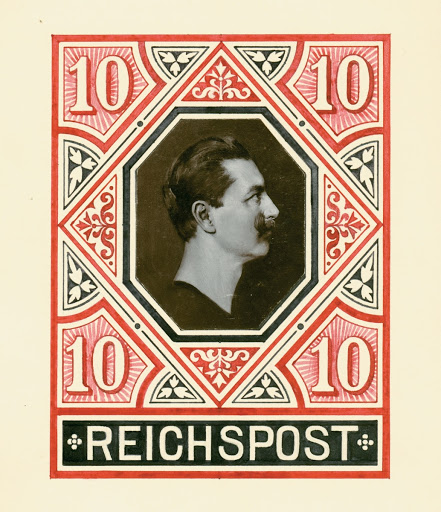 Konkurrenzentwurf für Deutsches Reich Freimarke MiNr. 56