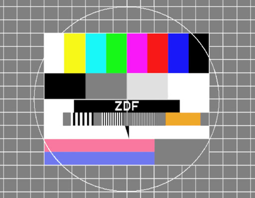 Fotografie "Fernsehtestbild Zweites Deutsche Fernsehen (ZDF)"