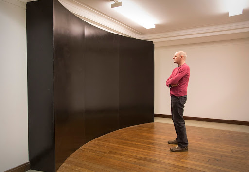 Curved magnetic wall at The National Library of Wales