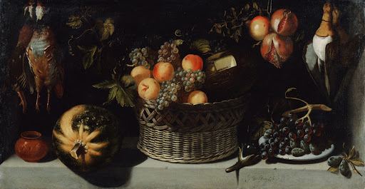 Still Life with Basket of Fruit and Game Fowl