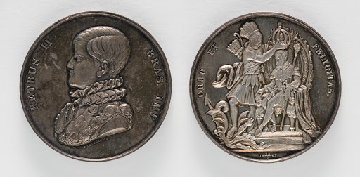 Medalha - Coroação de D. Pedro II - Ordo et Felicitas