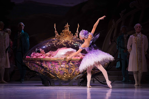 Amber Scott as Aurora and Valerie Tereshchenko as the Lilac Fairy in David McAllister's The Sleeping Beauty