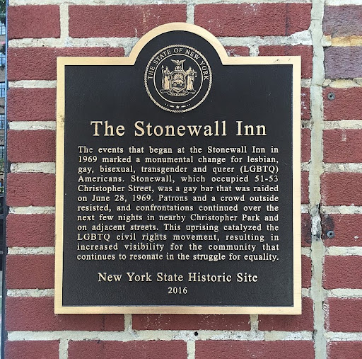 The Plaque at Stonewall Inn