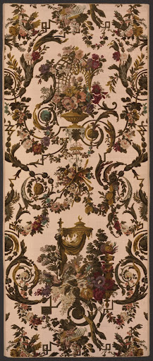 Rococo Revival Voided Ciselé Velvet with Arbor Design