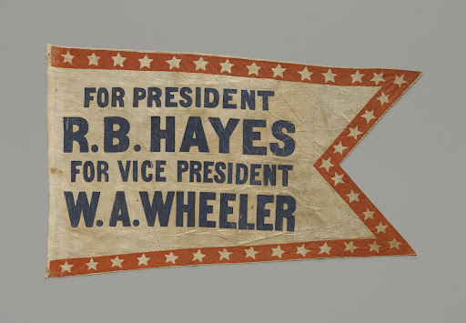 Rutherford B. Hayes campaign pennant
