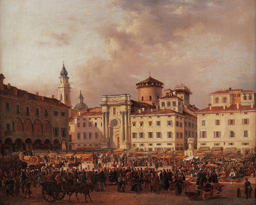 View of the Piazza Grande in Parma