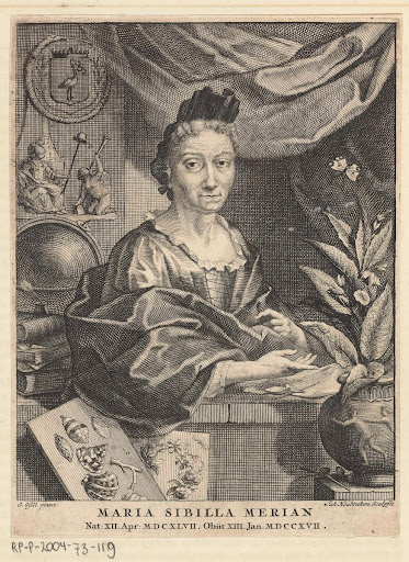 Portret van Maria Sibylla Merian
