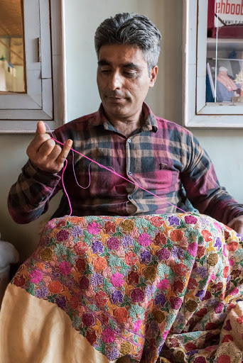 Sozni Embroidery: In process