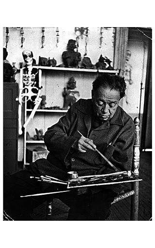 Diego Rivera in his San Ángel studio
