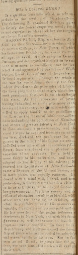Who is Aaron Burr?