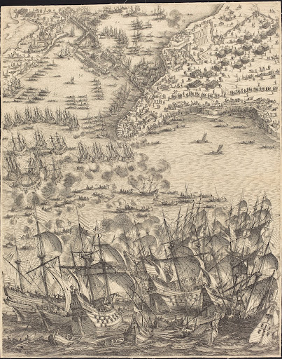 The Siege of La Rochelle [plate 11 of 16; set comprises 1952.8.97-112]
