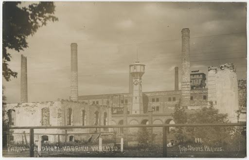 Ruins of the Waldhof cellulose factory, blown up during World War One