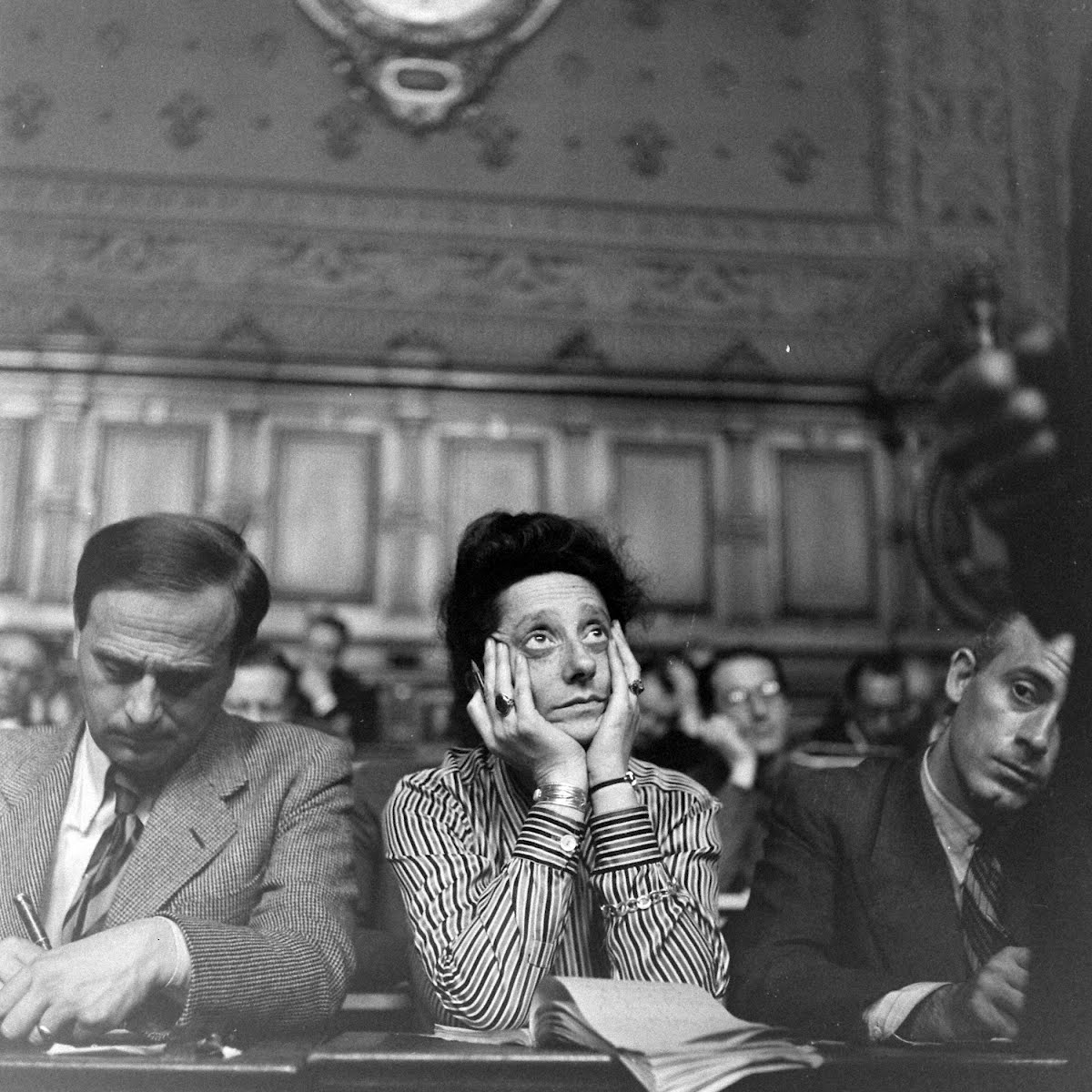 Madeleine Jacob At Petain Trial