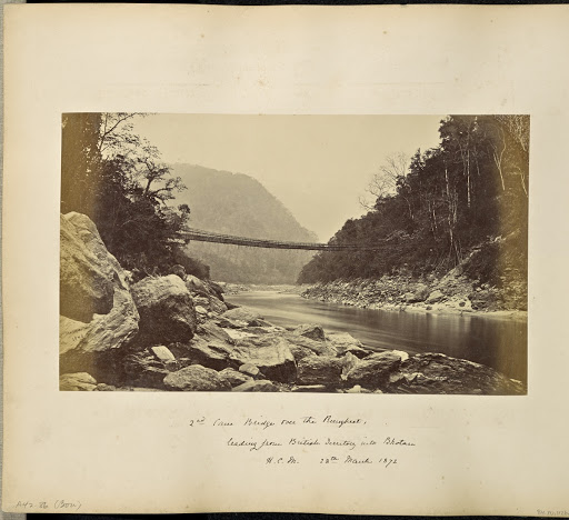 Darjeeling; Cane Bridge over the Teesta River leading into Bhootan