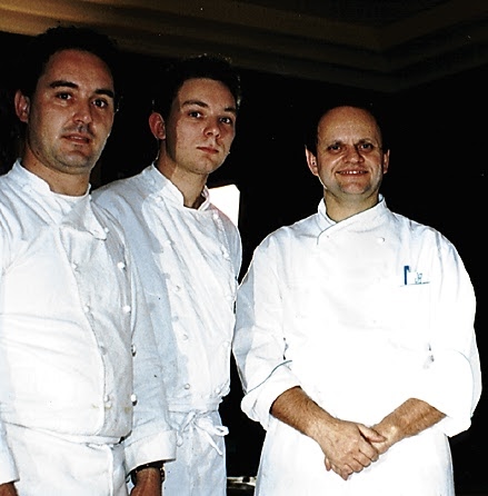 Ferran and Albert Adrià with Joel Robuchon