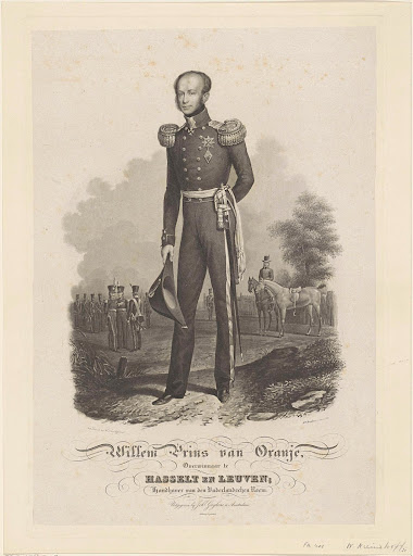 Portret van Willem II, koning der Nederlanden