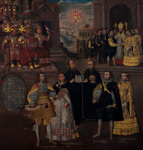Union of the Imperial Inca descendants with the house of Loyola y Borja