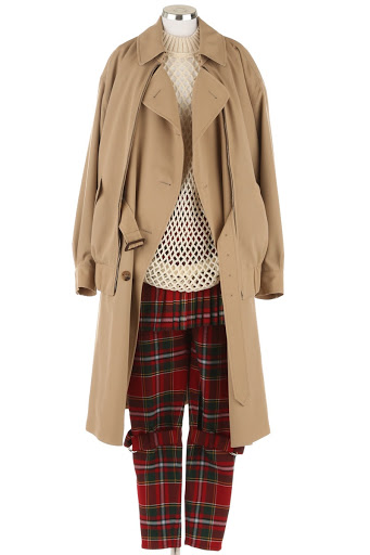 Burberry's look for The Commonwealth Fashion Exchange Front of Burberry's look