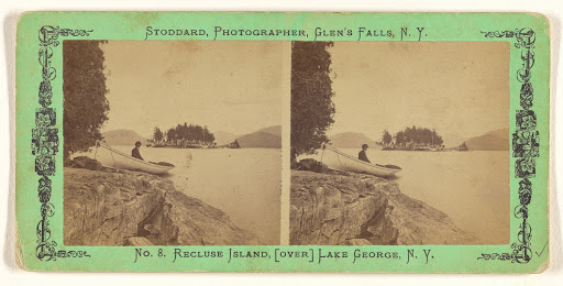 "Recluse Island," Lake George, N.Y. (Verso)