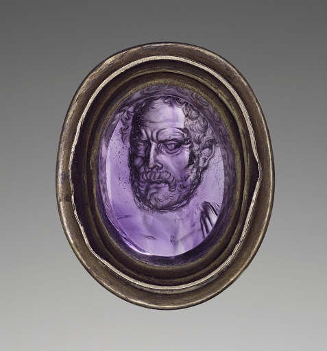Intaglio with Bust of Demosthenes (Back)