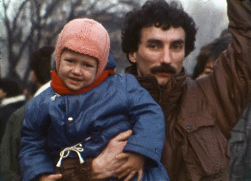 Revolutionarie with child in arms