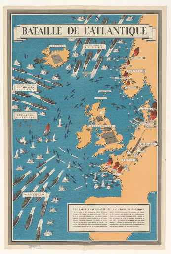BATAILLE DE L'ATLANTIQUE/ UNE BATAILLE INCESSANTE FAIT RAGE DANS L'ATLANTIQUE ...