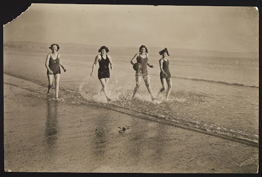 A photographic print of Holidays, Seaside Bathing