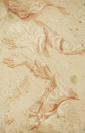 Preparatory drawing for "The Assumption of the Virgin"