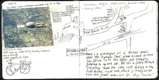 Sketchbook page for the Olympic Park