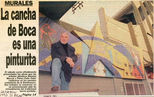 La cancha de Boca una pinturita