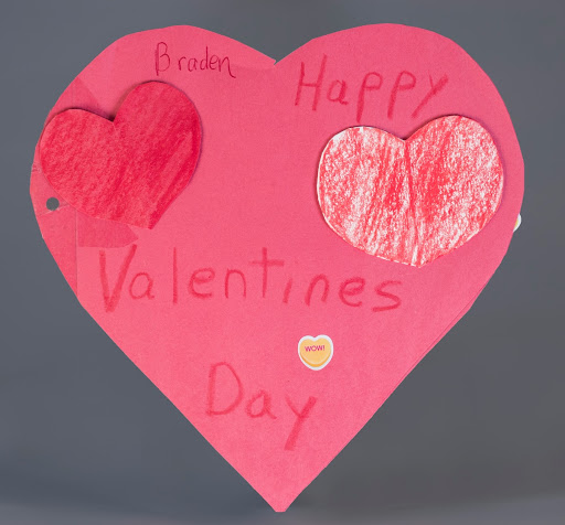 Construction Paper Valentine: Braden—Happy Valentine's Day