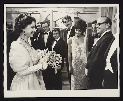 A photographic print of Queen Elizabeth II and Prince Philip, At Royal Variety Performance, November, 1965