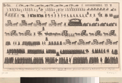 Lijkstatie van Jacob Mossel, Governeur-Generaal te Batavia, 1761