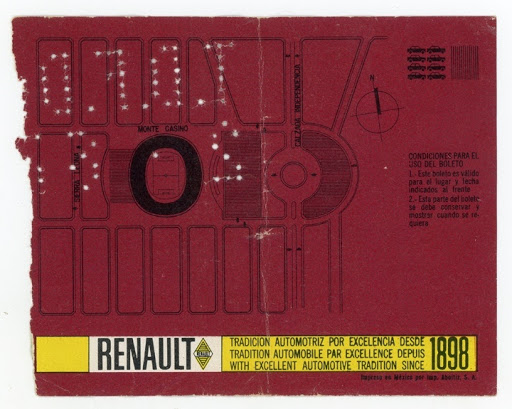Back of the ticket to play Brazil in the second round.