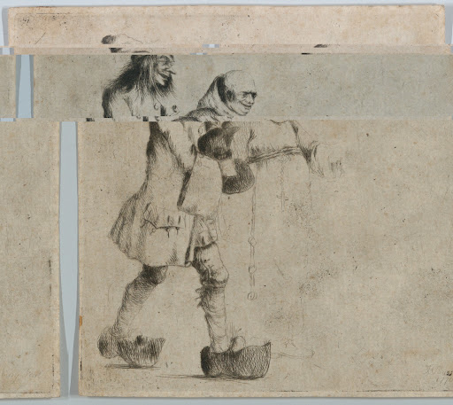 Happy Peasant and Monk