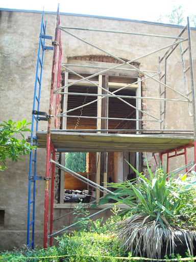 Window restoration at the L.P. Grant Mansion