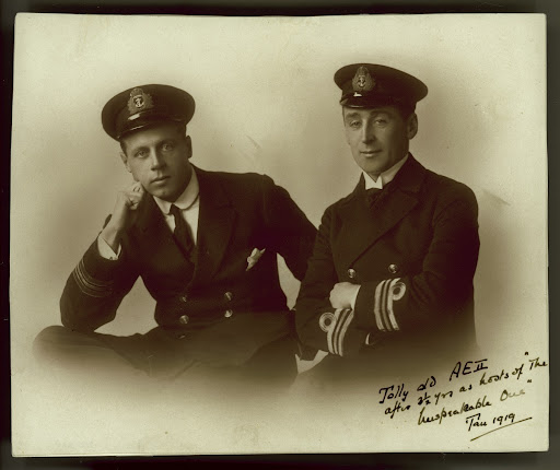 Photograph of Lieutenant Geoffrey Haggard and Commander Henry G. Stoker of the AE2