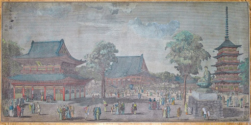 View of Japan: Sensōji temple in Edo