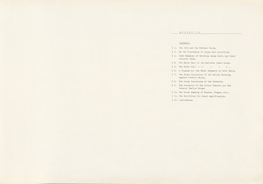 Page 36, Acoustics: contents