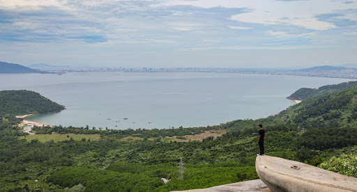 Danang City looked from Hai Van Pass