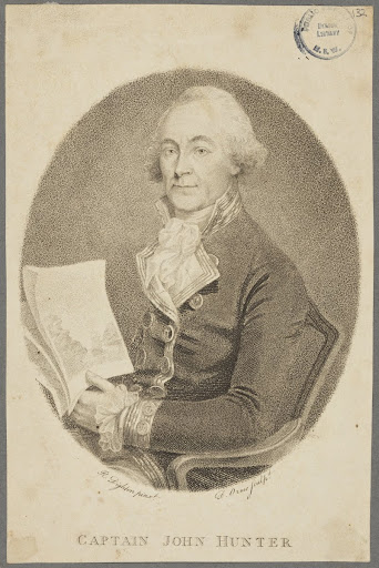 Captain John Hunter, ca. 1800, engraving after R. Dighton.