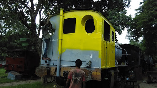Fireless Locomotive During Restoration Process