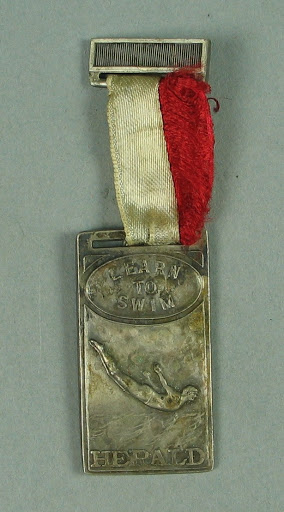 Medal, Herald Learn to Swim Campaign c1930s