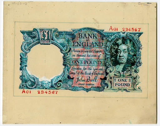 £1 Unissued Banknote Design (Front)